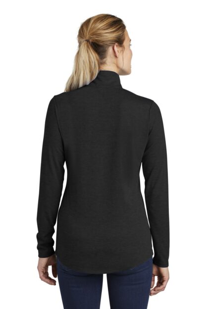 Sport-Tek Women's PosiCharge Tri-Blend Wicking 1/4-Zip Pullover. LST407 - Image 2