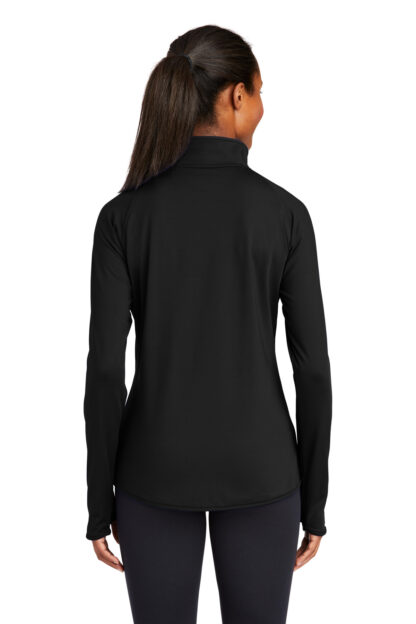 Sport-Tek Women's Sport-Wick Stretch 1/4-Zip Pullover. LST850 - Image 2