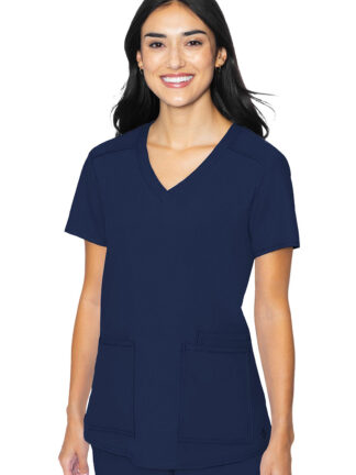 MC2411 Med Couture Insight Women's 3 Pocket Top Navy