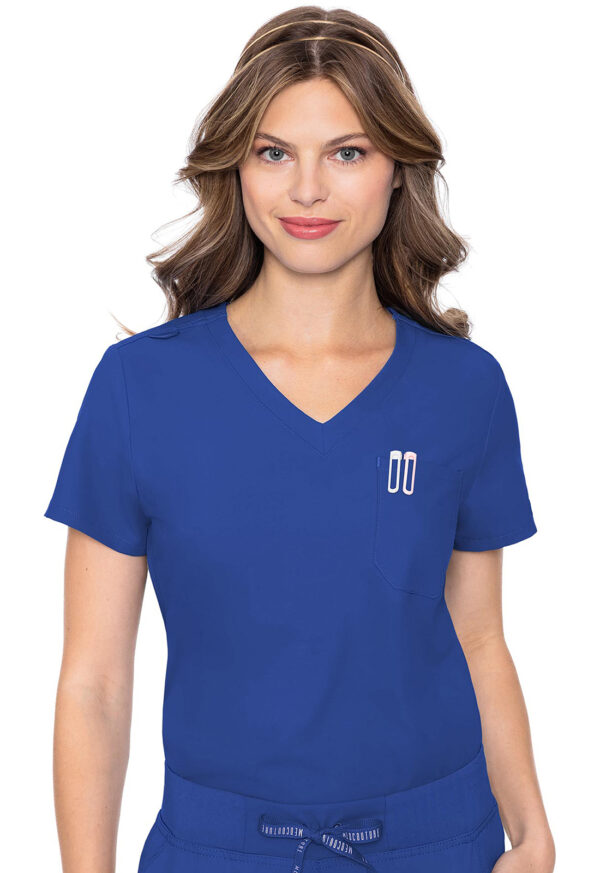 MC2432 Med Couture Insight Women's One Pocket Tuck-In Top Royal