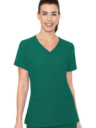 MC2468 Med Couture Insight Women's Side Pocket Top Hunter