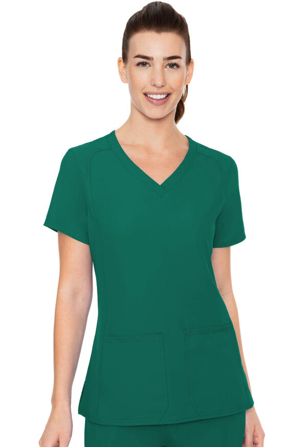 MC2468 Med Couture Insight Women's Side Pocket Top Hunter