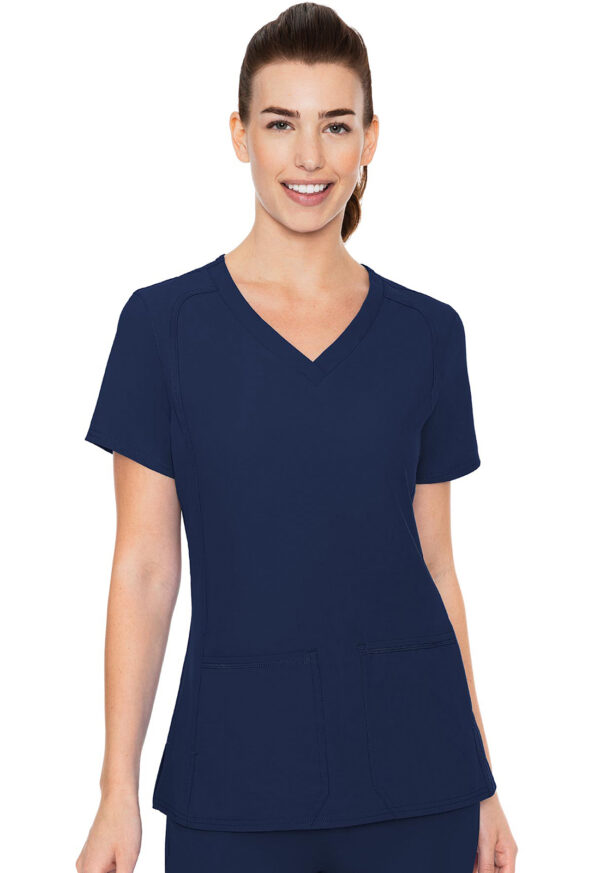 MC2468 Med Couture Insight Women's Side Pocket Top Navy