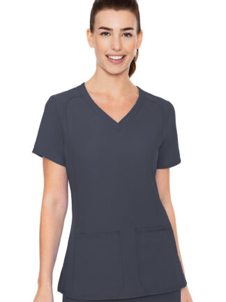 MC2468 Med Couture Insight Women's Side Pocket Top Pewter