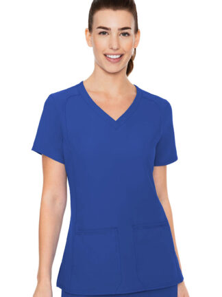 MC2468 Med Couture Insight Women's Side Pocket Top Royal