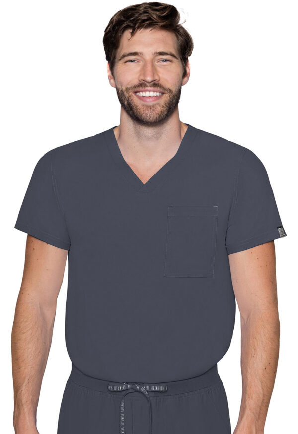 MC2478 Med Couture Insight Men's 1 Pocket Top Pewter