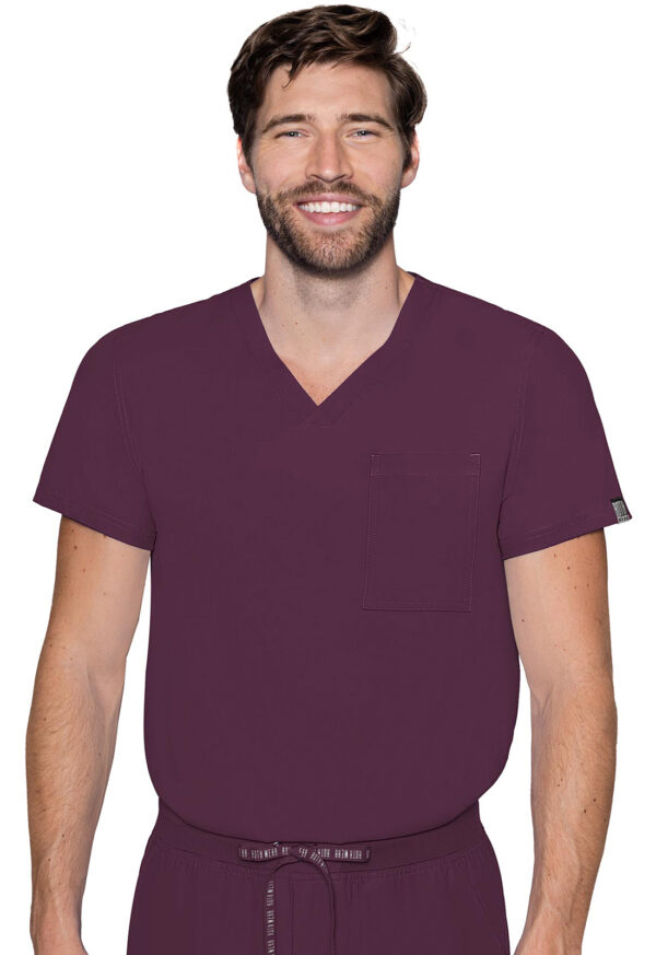 MC2478 Med Couture Insight Men's 1 Pocket Top Wine