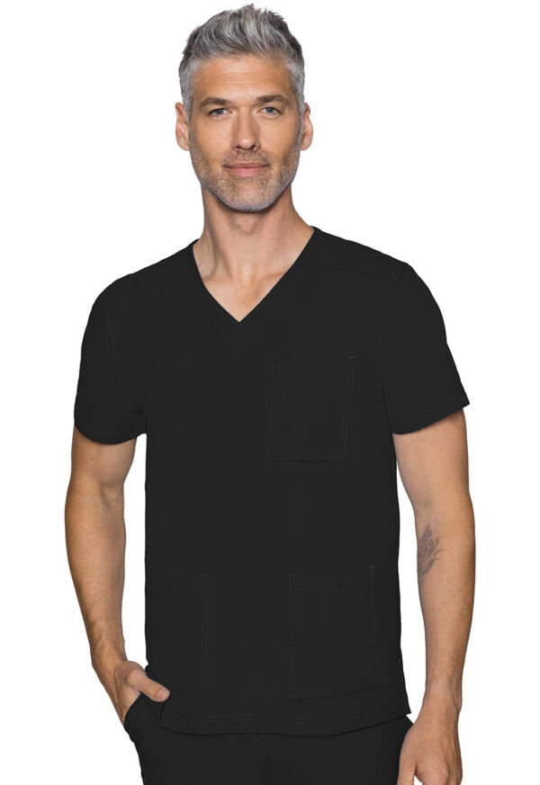 MC2486 Med Couture Insight Men's 3 Pocket Top Black