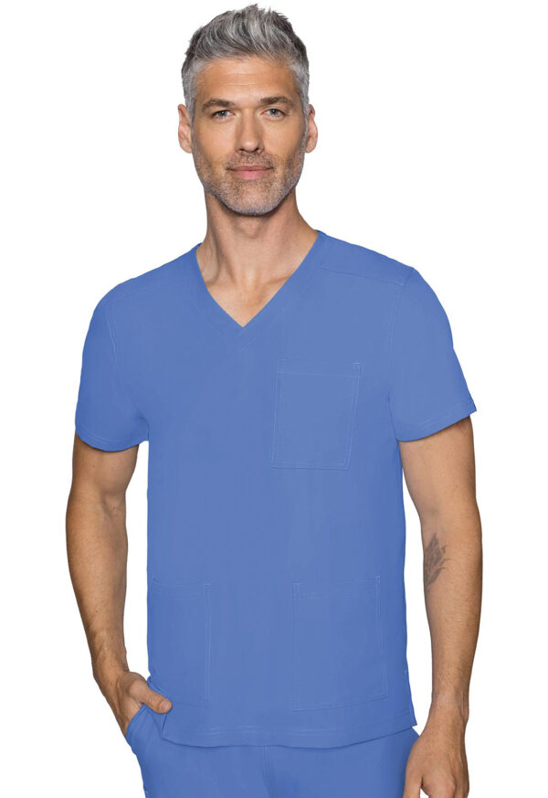 MC2486 Med Couture Insight Men's 3 Pocket Top Ceil Blue