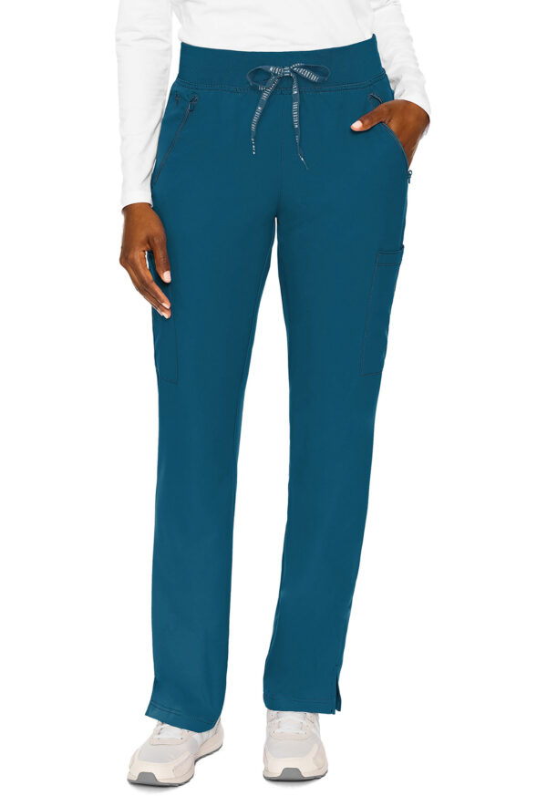 MC2702 Med Couture Insight Women's Zipper Pant Caribbean Blue