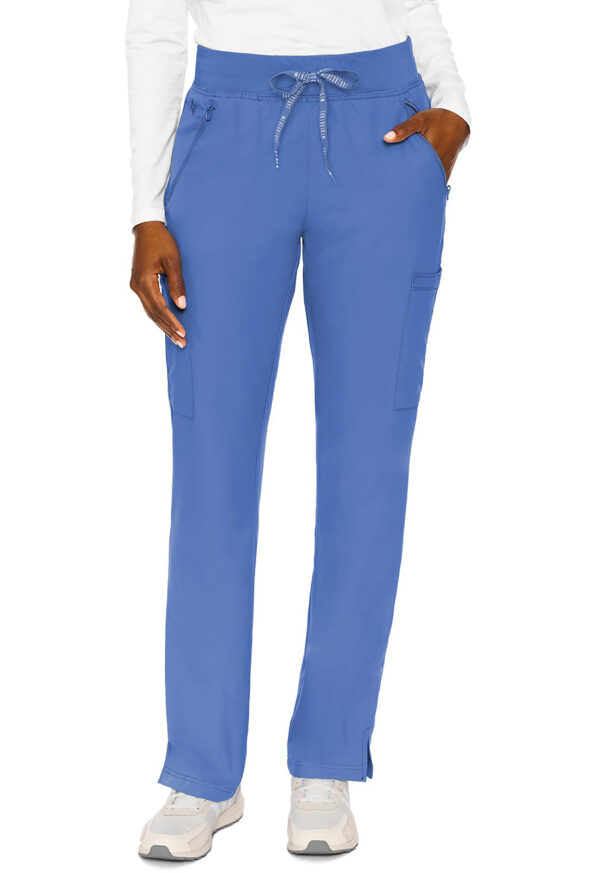 MC2702 Med Couture Insight Women's Zipper Pant Ceil Blue