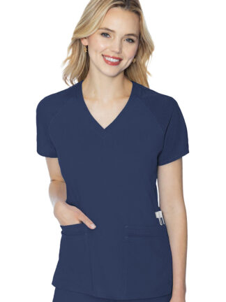MC7425 Med Couture Touch Women's Raglan Sleeve Top Navy