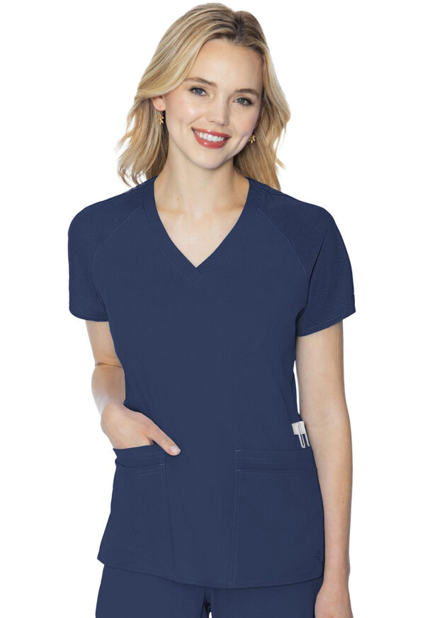 MC7425 Med Couture Touch Women's Raglan Sleeve Top Navy