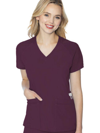 MC7425 Med Couture Touch Women's Raglan Sleeve Top Wine