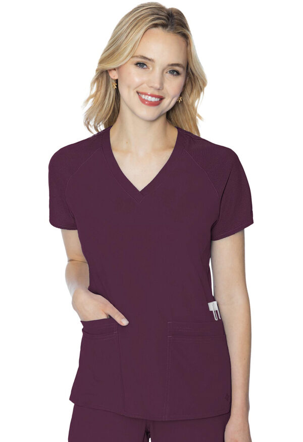 MC7425 Med Couture Touch Women's Raglan Sleeve Top Wine