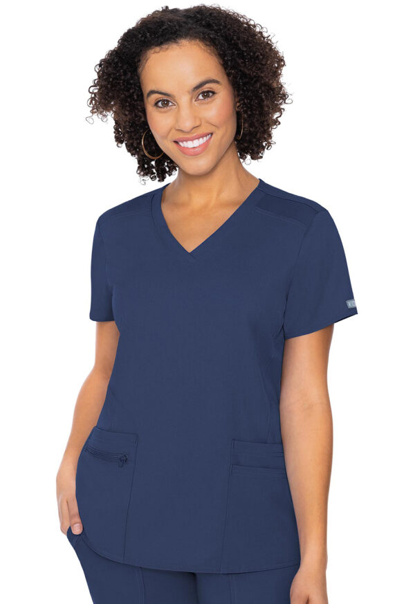 MC7468 Med Couture Touch Women's 4 Pocket Top Navy