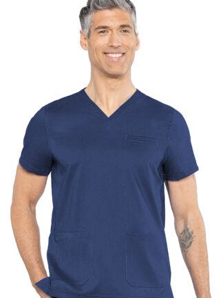 MC7477 Med Couture Touch Men's Wescott Three Pocket Top Navy