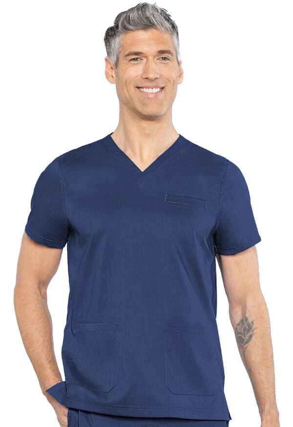 MC7477 Med Couture Touch Men's Wescott Three Pocket Top Navy