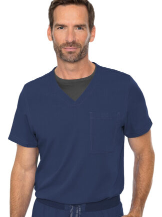 MC7478 Med Couture Touch Men's Cadence One Pocket Top Navy