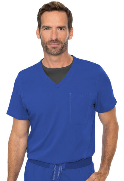 MC7478 Med Couture Touch Men's Cadence One Pocket Top Royal