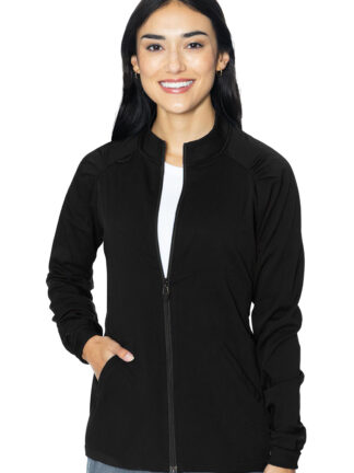 MC7660 Med Couture Touch Women's Raglan Warmup Black