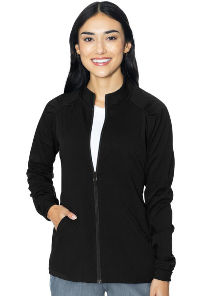 MC7660 Med Couture Touch Women's Raglan Warmup Black