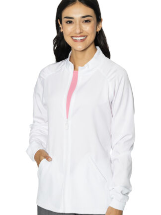 MC7660 Med Couture Touch Women's Raglan Warmup White