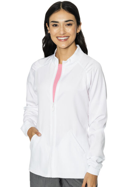 MC7660 Med Couture Touch Women's Raglan Warmup White