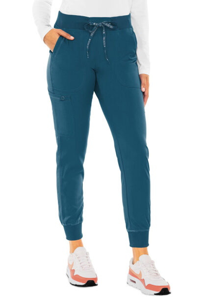MC7710 Med Couture Touch Women's Jogger Yoga Pant Caribbean Blue