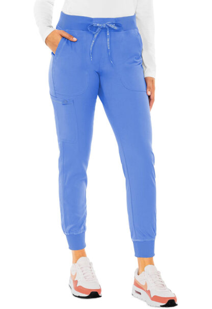 MC7710 Med Couture Touch Women's Jogger Yoga Pant Ceil Blue