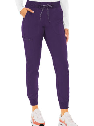 MC7710 Med Couture Touch Women's Jogger Yoga Pant Eggplant