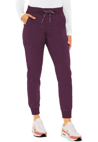 MC7710 Med Couture Touch Women's Jogger Yoga Pant Wine