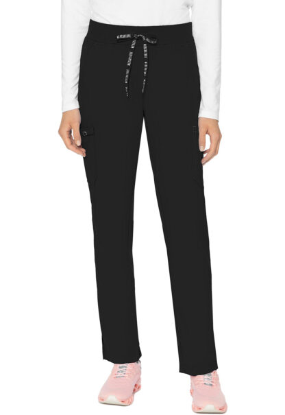 MC7725 Med Couture Touch Women's Jersey Waist Yoga Pant Black