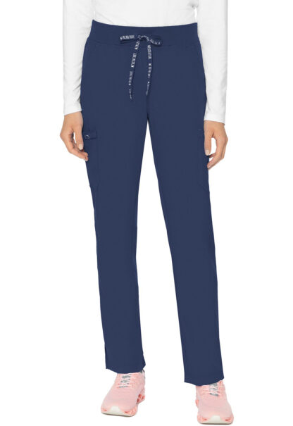 MC7725 Med Couture Touch Women's Jersey Waist Yoga Pant Navy