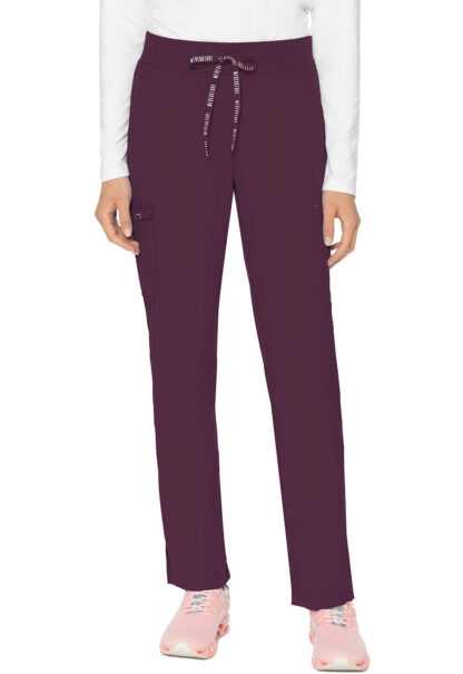 MC7725 Med Couture Touch Women's Jersey Waist Yoga Pant Wine