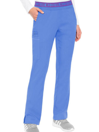 MC7739 Med Couture Touch Women's Yoga 2 Cargo Pocket Pant Ceil Blue
