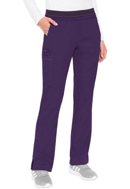 MC7739 Med Couture Touch Women's Yoga 2 Cargo Pocket Pant Eggplant