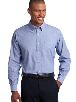 Port Authority Crosshatch Easy Care Shirt. S640