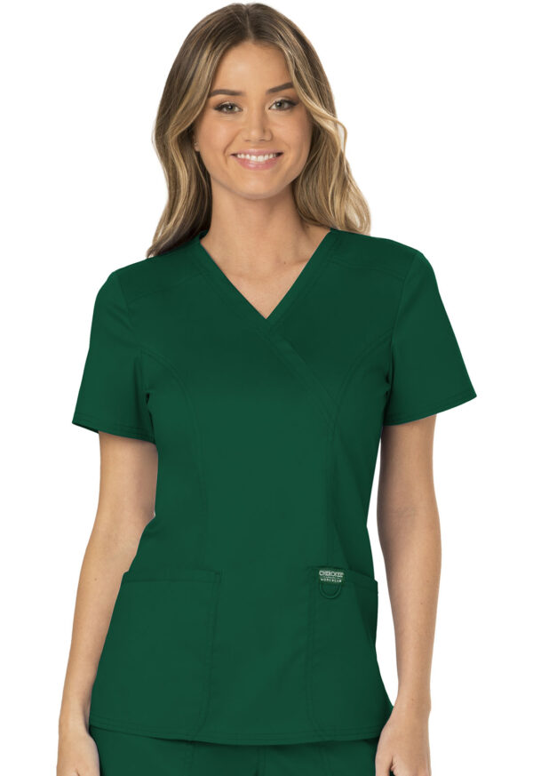 WW610 Revolution Mock Wrap Top Hunter