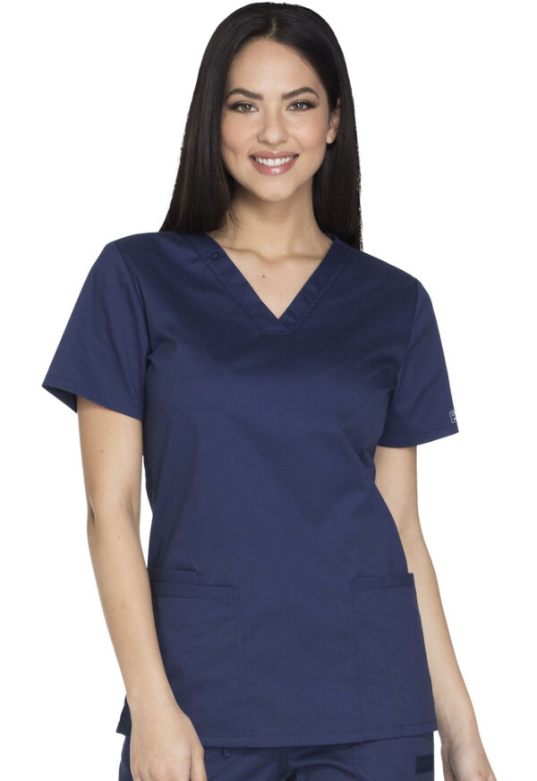 WW630 Core Stretch V-Neck Top Navy