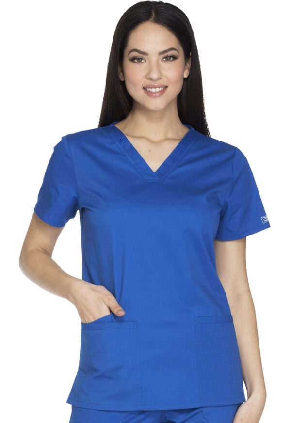 WW630 Core Stretch V-Neck Top Royal