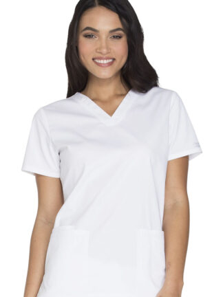WW630 Core Stretch V-Neck Top White