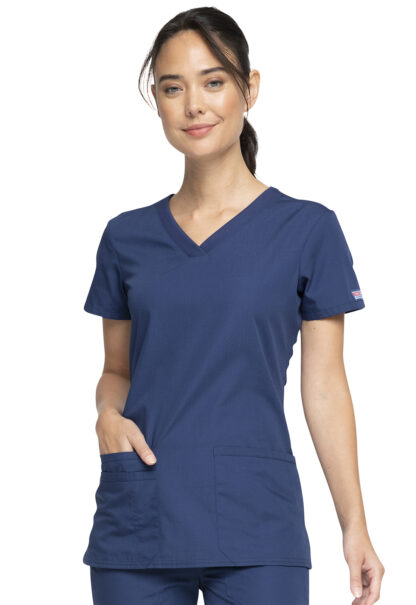 WW645 Originals V-Neck Top Navy