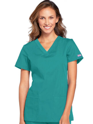 WW645 Originals V-Neck Top Teal Blue