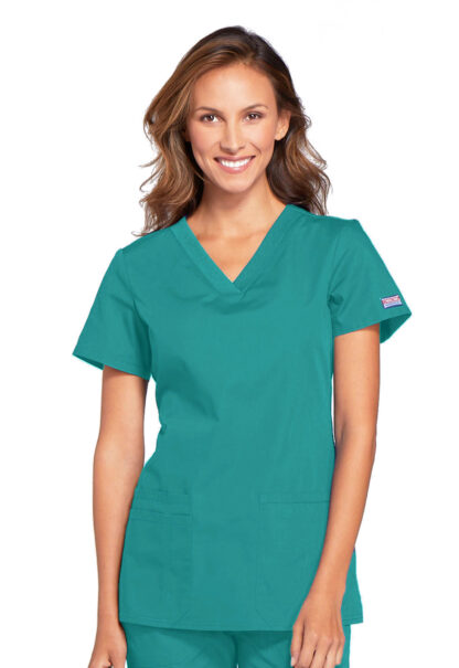WW645 Originals V-Neck Top Teal Blue