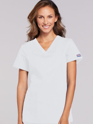 WW645 Originals V-Neck Top White