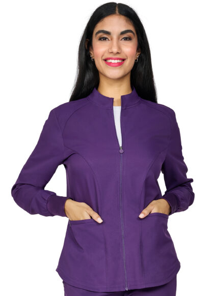 2056 Zavate Studio Comfort Warm Up Jacket Eggplant