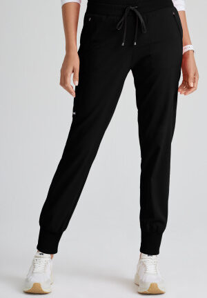GRSP537 Spandex Stretch Eden Jogger Pant Black