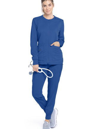 GRSW017 Spandex Stretch Millie Warm-Up Jacket Royal