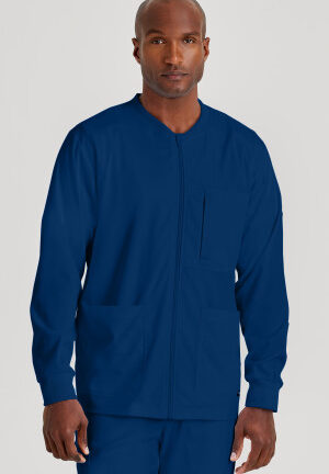 GRSW871 Spandex Stretch React Warm-Up Jacket Navy